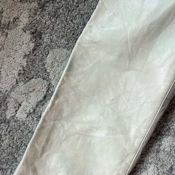 Agolde Two Tone 90s Leather Pants straight leg - Picture 9 of 15